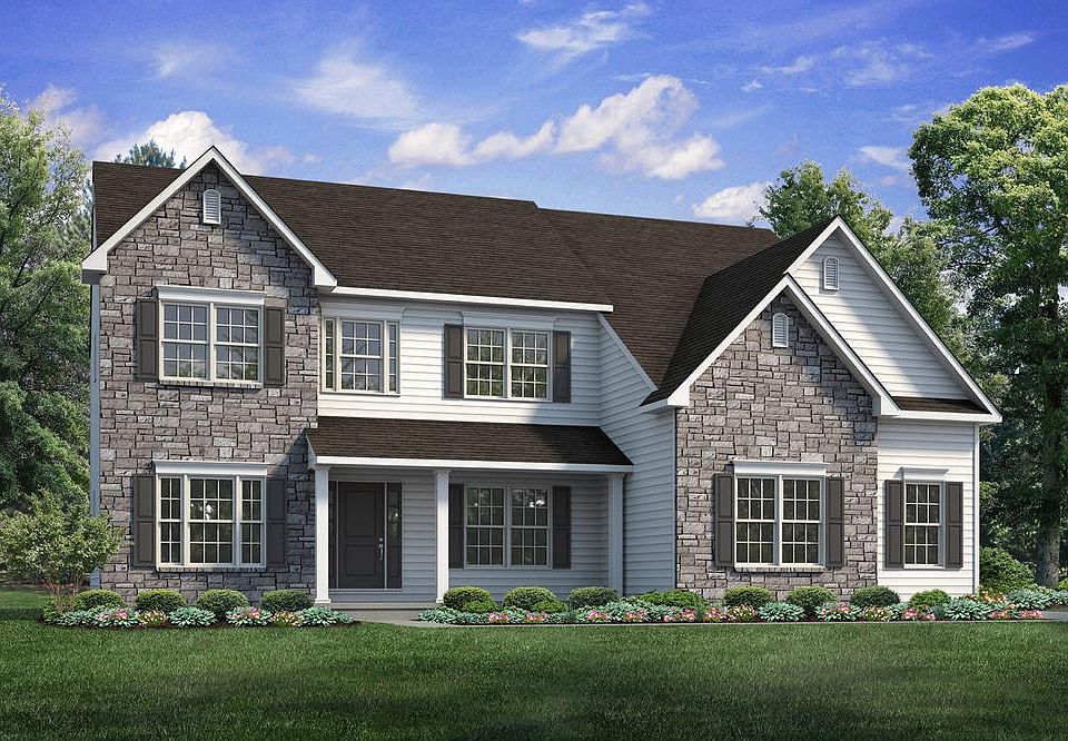 Farmhouse Elevation - Side Entry Garage