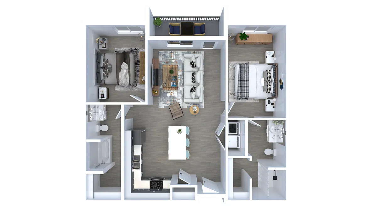 Floor plan Two Bedroom