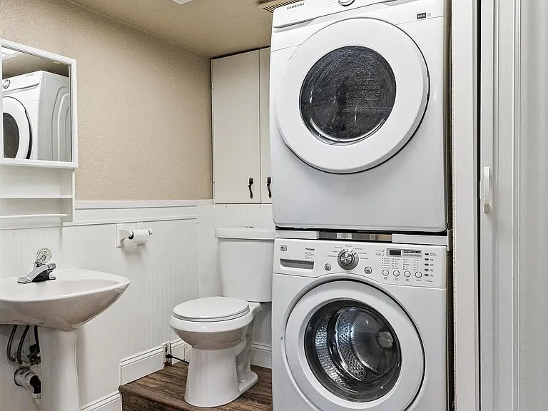 Half bath and laundry room