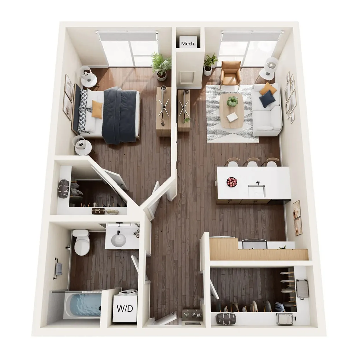 Floor plan B1 MFTE