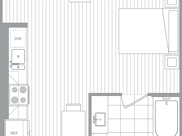 Studio / 1 Bath Studio / 1 Bath