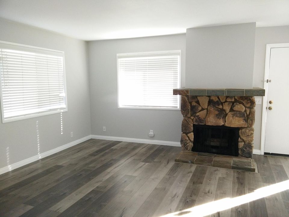 Fireplace and living room