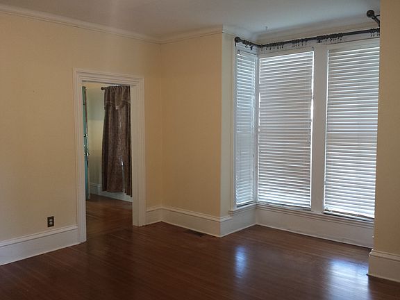 Living room with big picture windows.