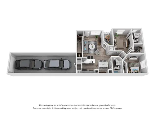 Floor plan B1 - Attached Garage (Large)