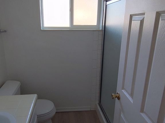 Downstairs bathroom with shower