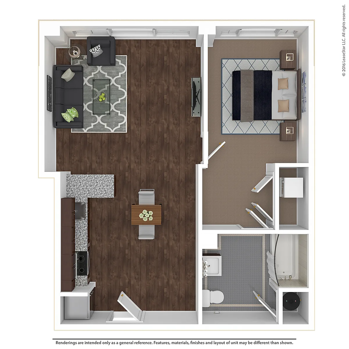 Floor plan 1 Bedroom