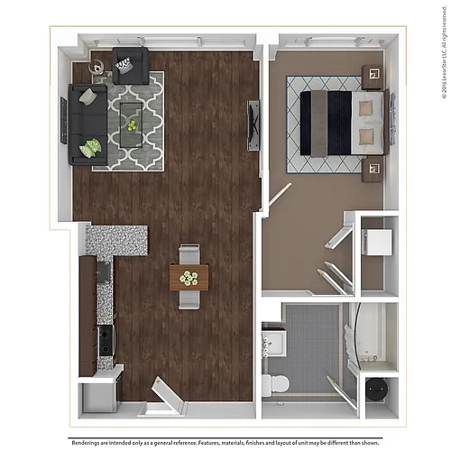 Floor plan 1 Bedroom