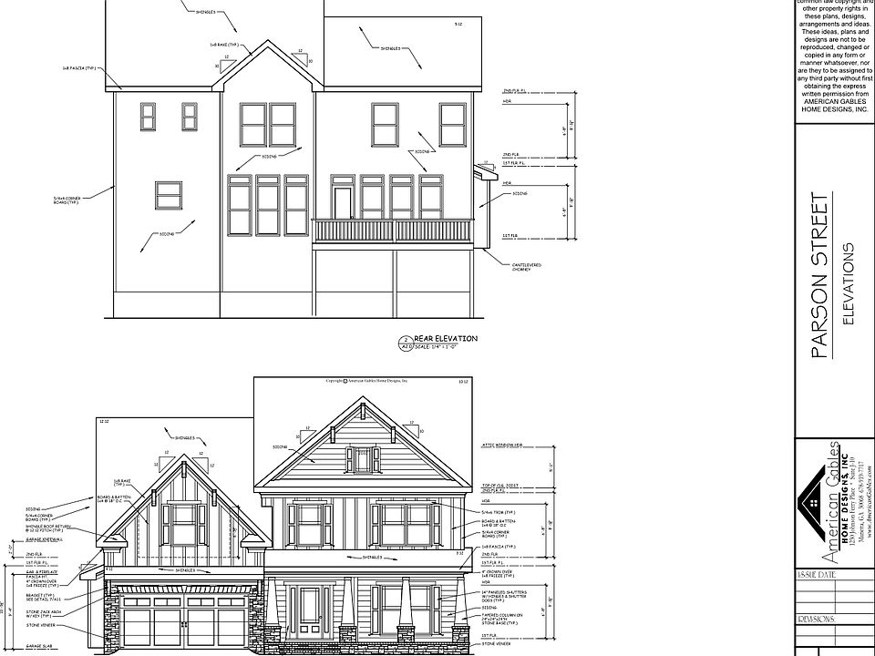 Front and Rear Elevation