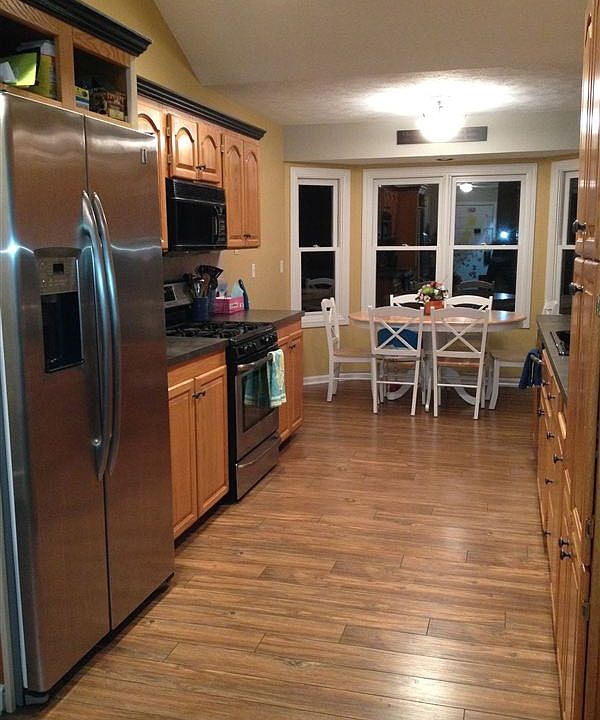 Galley style kitchen