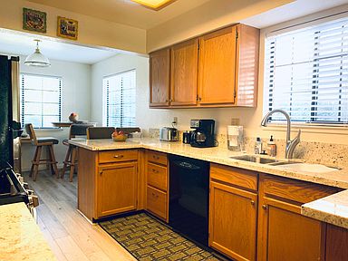 Efficient kitchen with newer appliances.