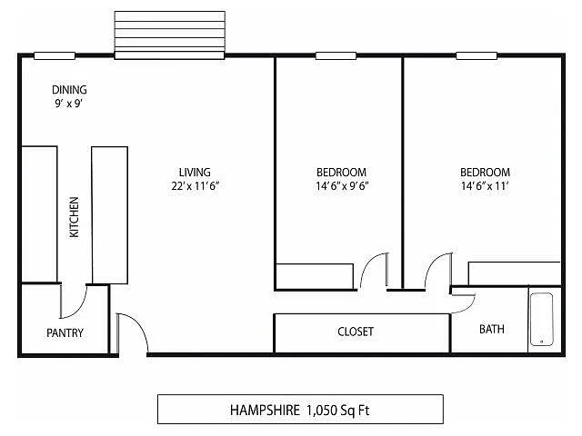 Floor plan Hampshire