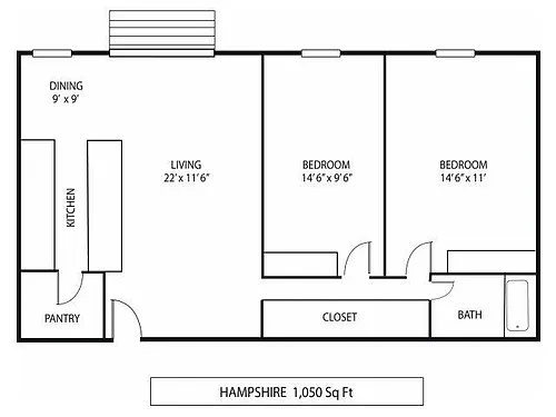 Floor plan Hampshire