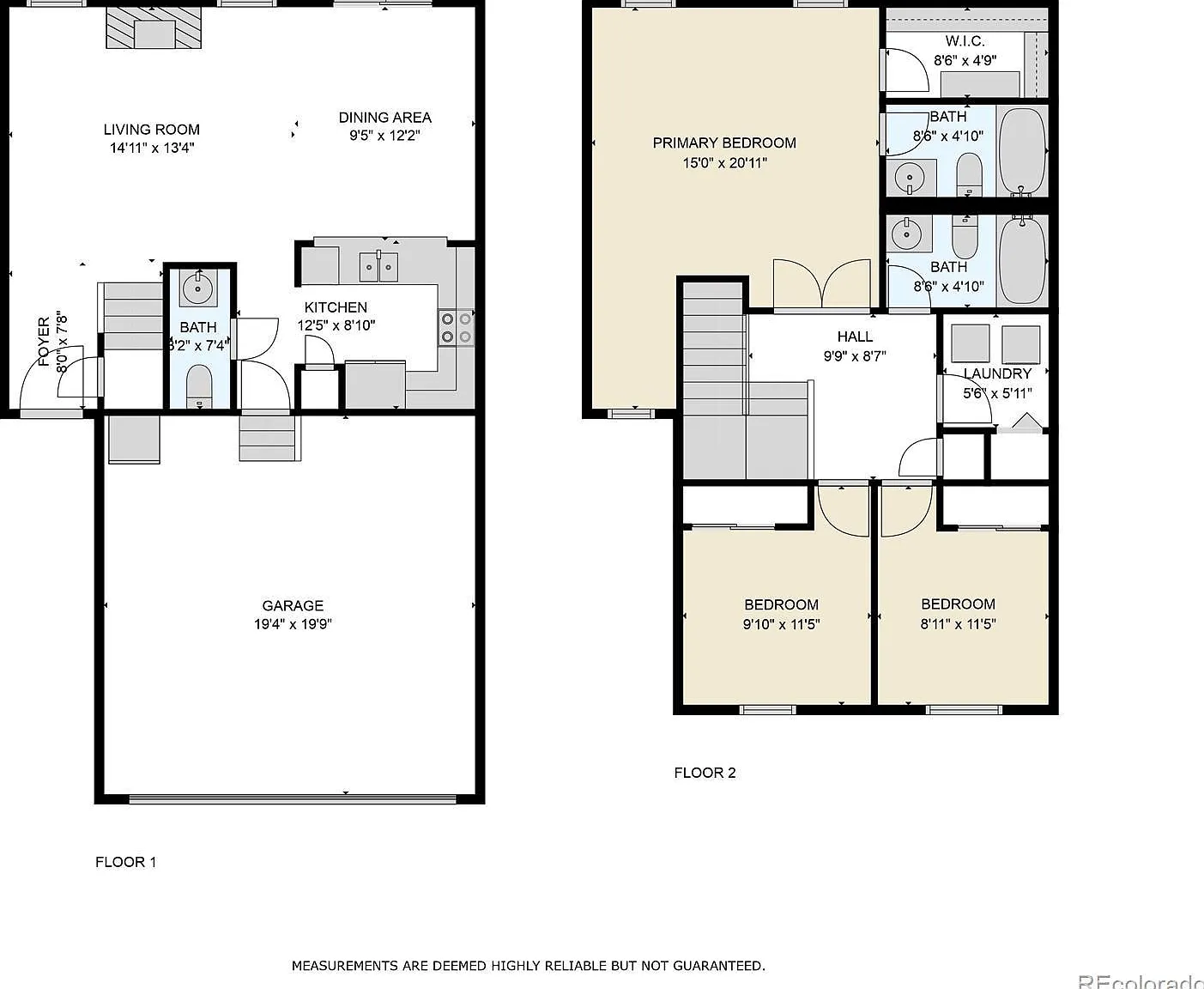 3 bed, 2.5 bath, 1400 sqft, $2,600 — Photo 2