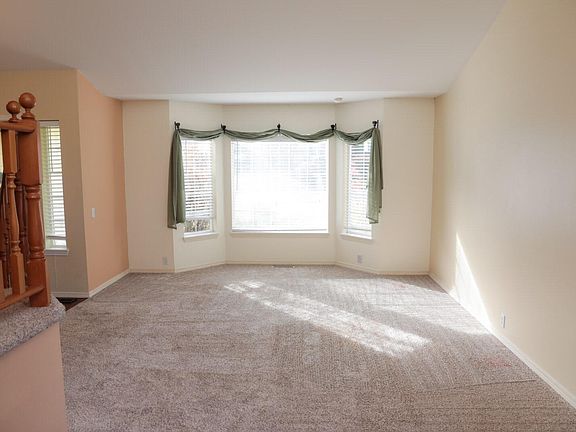 Bay window in living room