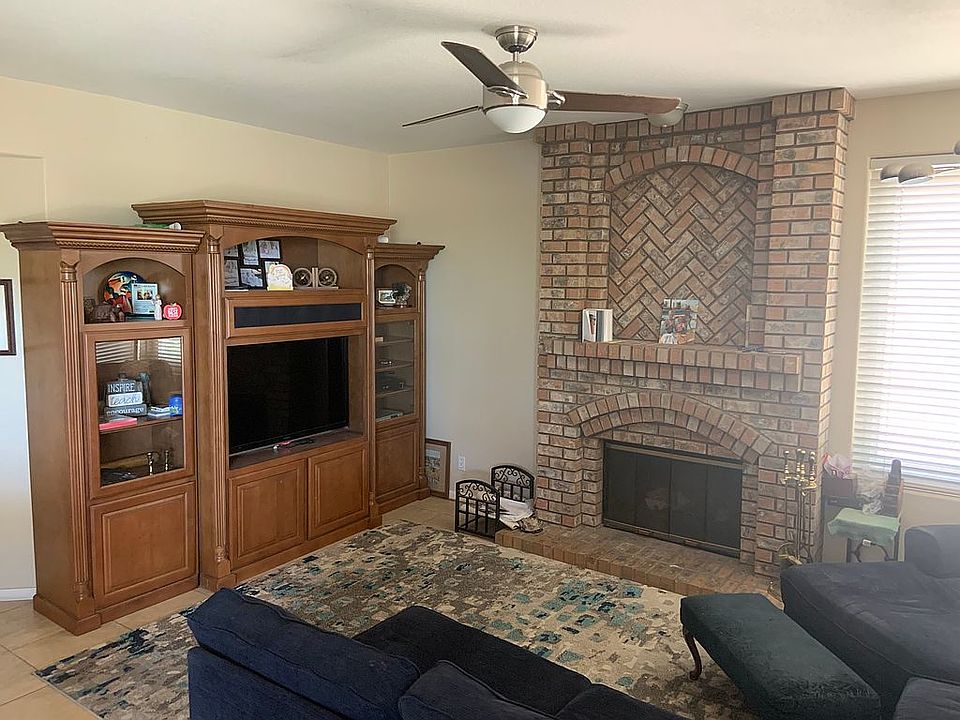 Family room with fireplace