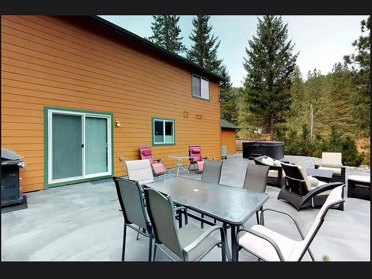 Backyard Patio and Hot Tub