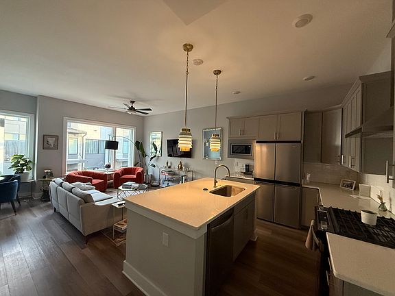 Kitchen and living room