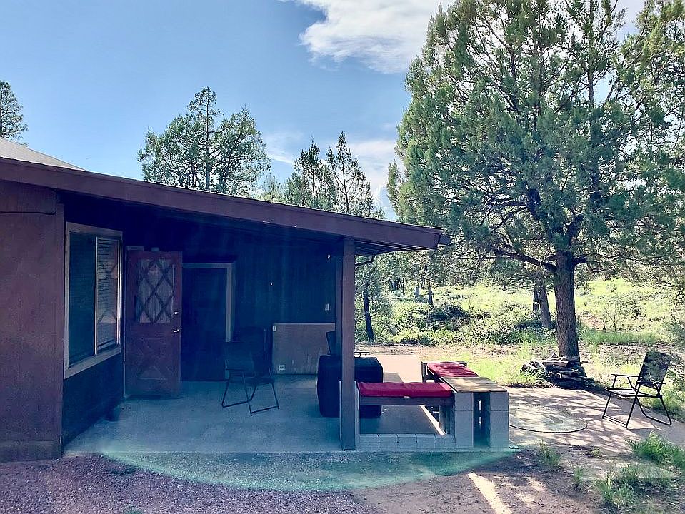 Back patio on Forest line