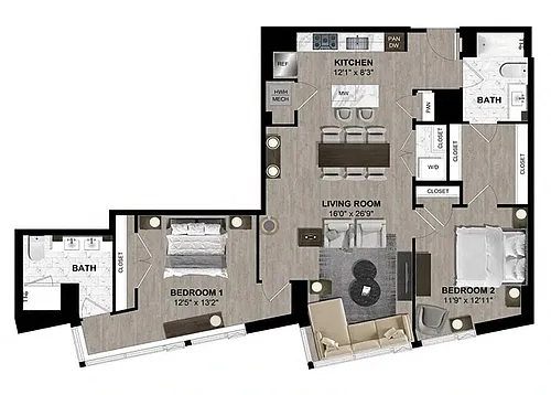 Floor plan B121
