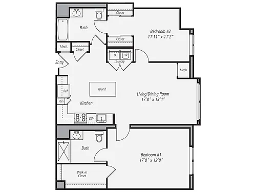 Floor plan B2-1107