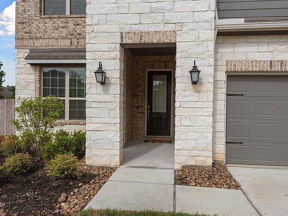 The unique exterior elements add to the character of the home.