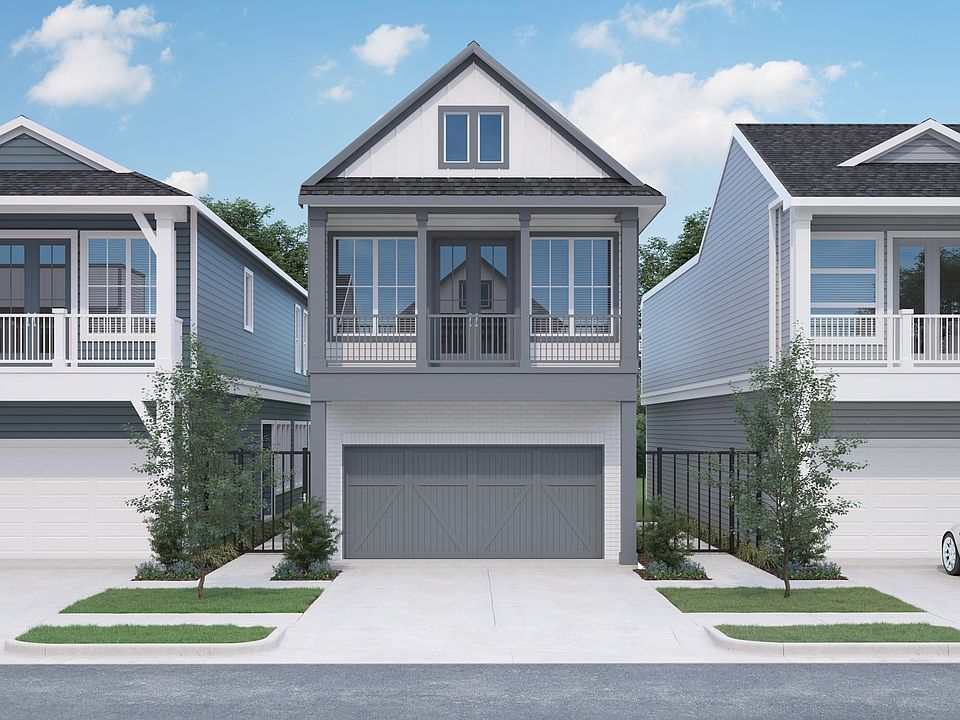 Elegant facade with large balcony and sleek windows, nestled in the sophisticated Shady Acres commun