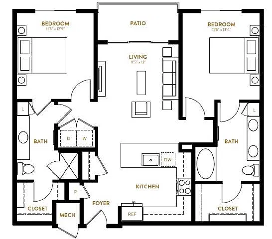 Floor plan B2