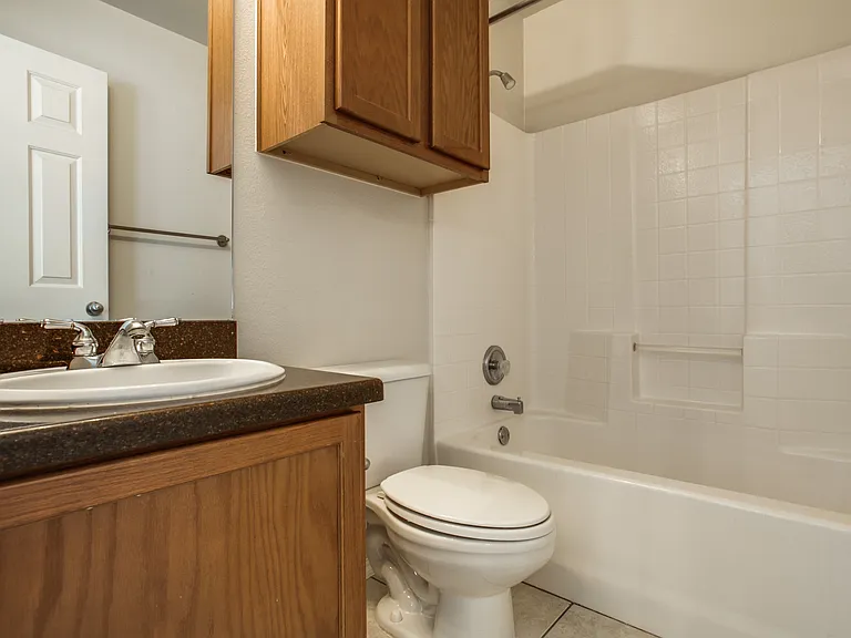 3127 Waits, Unit 103. Bedroom 2 Bathroom. Each bedroom has a separate bathroom.