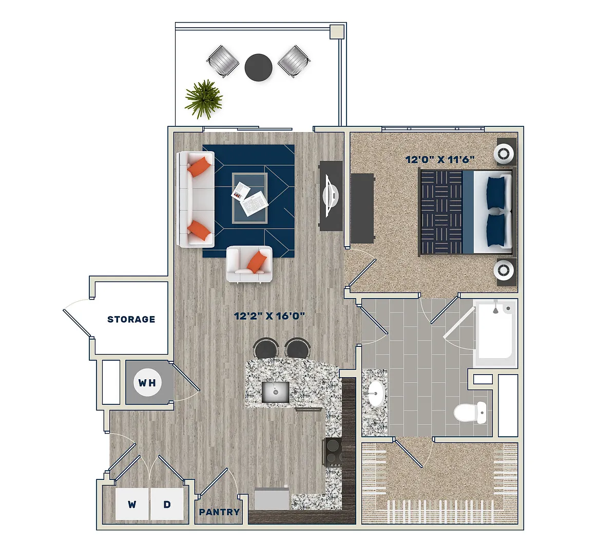 Floor plan A1C