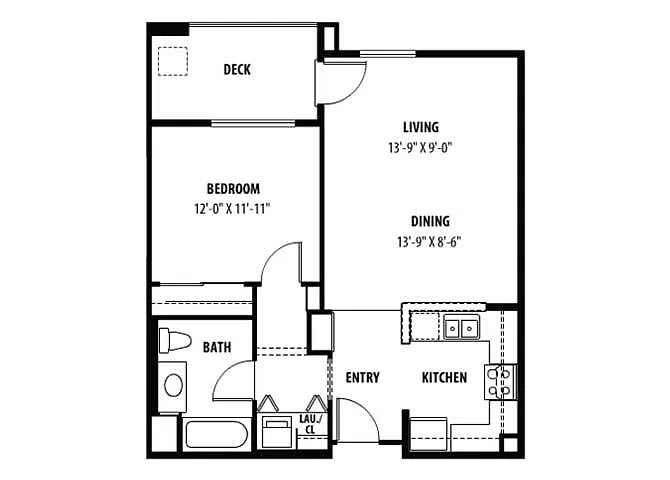 Floor plan 1 Bedroom