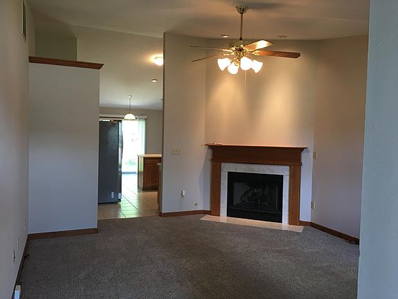 Fireplace is warm in winter