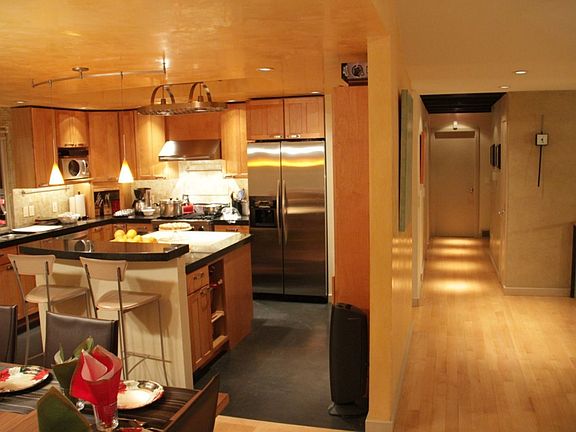 Kitchen, hallway