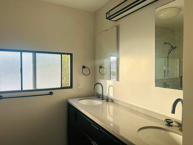 3/4 bath upstairs recently remodeled. , large walk in shower