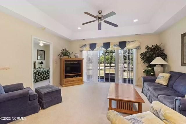 Living room to porch view