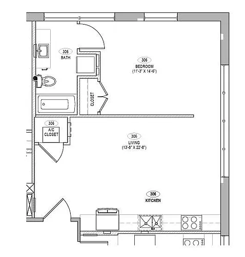 Floor plan 306