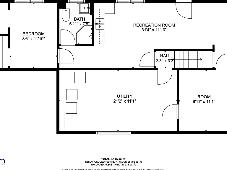 Downstairs mother-in law suite floorplan