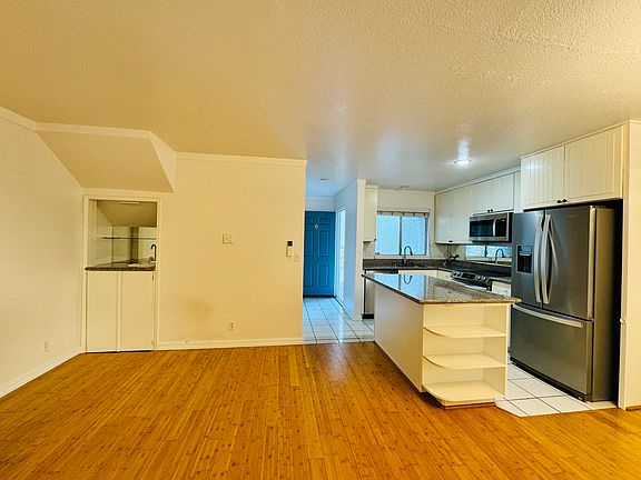 Living room and open kitchen