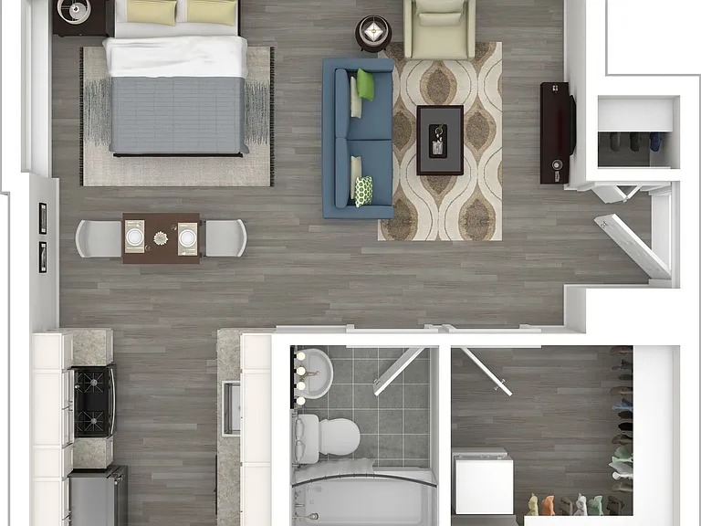 Studio G - 475 sq ft, with walk-in closet