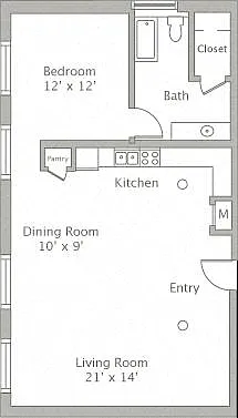 Floor plan 1S