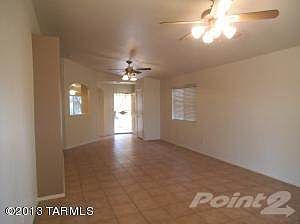 View from family room to front door