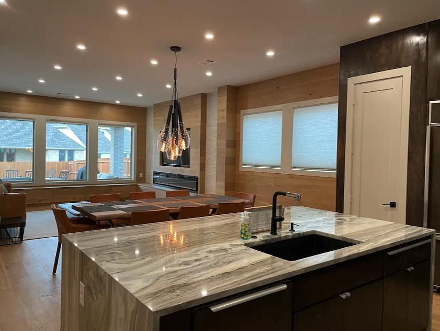 Open Concept Kitchen, Dining and Living Room