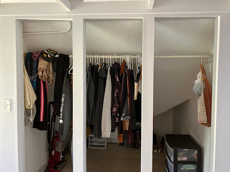 Ample closet space