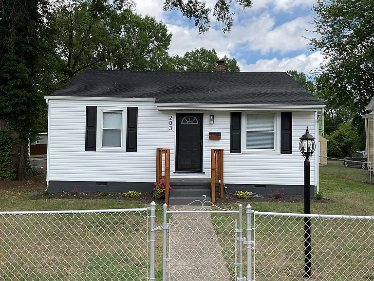 Front of Home with Privacy Fence