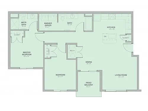 Floor plan Birch (Barrier-Free)