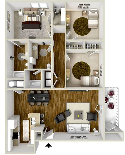 Floor plan The District
