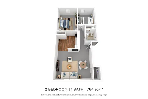 Floor plan B1R - Renovated