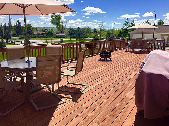 East facing back deck
