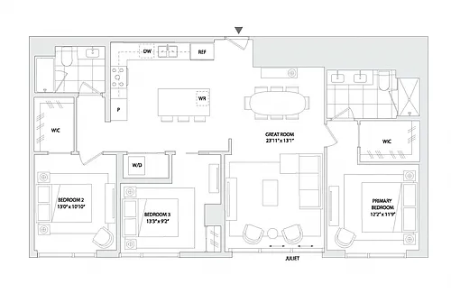 Floor plan 3 BED A5