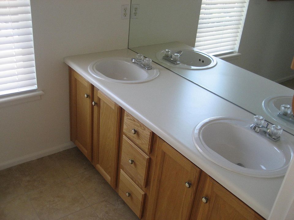 Double sink in master suite.