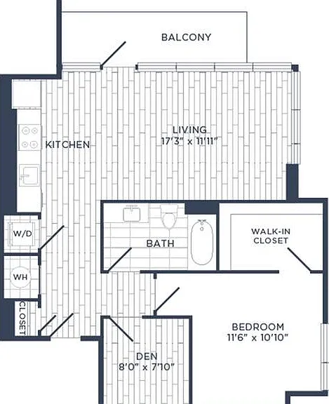 1 Bedroom 1 Bedroom